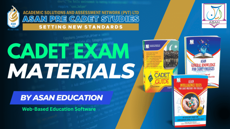 Cadet Exam Materials from Asan – Books, PDFs & Past Papers for Success